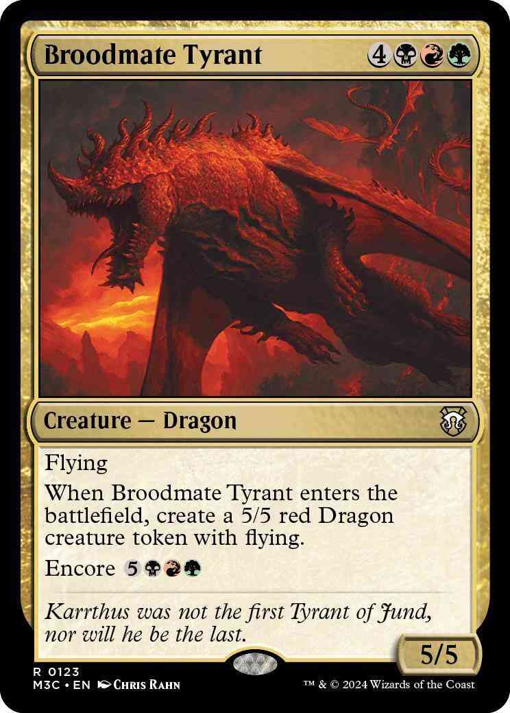 Broodmate Tyrant [123] [Modern Horizons 3: Commander] [Non-Foil]