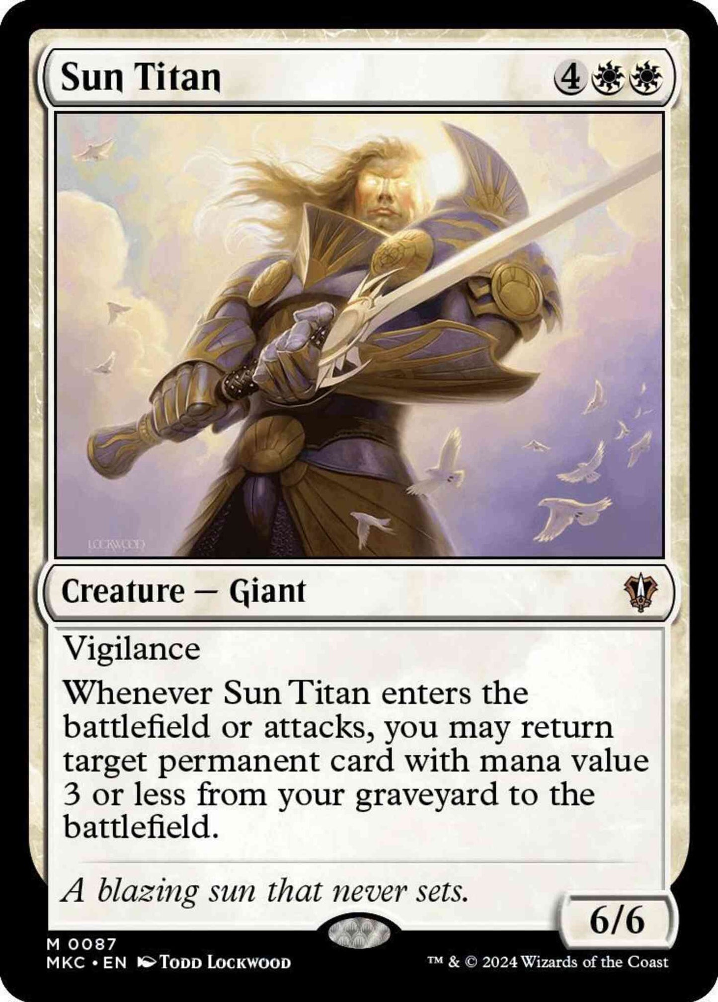 Sun Titan [87] [Murders at Karlov Manor: Commander] [Non-Foil]