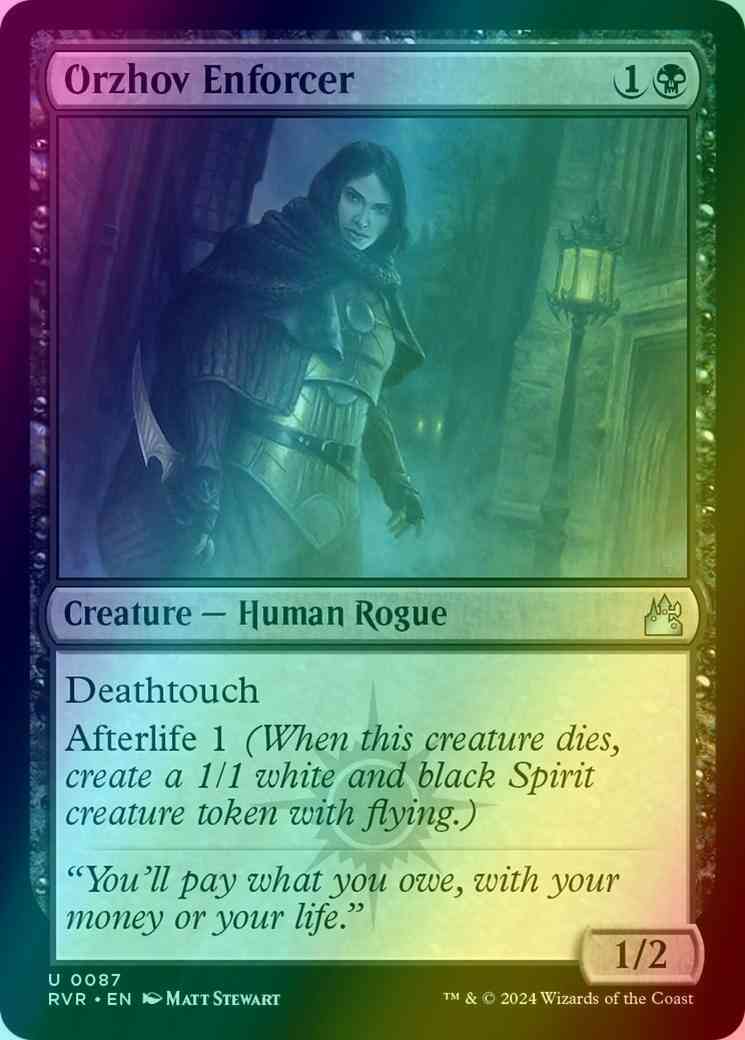 Orzhov Enforcer [87] [Ravnica Remastered] [Foil]