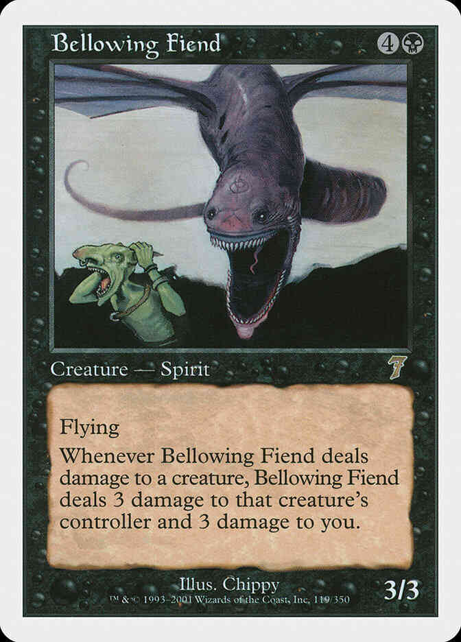 Bellowing Fiend [119] [Seventh Edition] [Non-Foil]