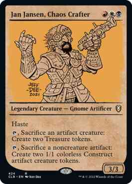 Jan Jansen, Chaos Crafter [424] [Rulebook Showcase] [Commander Legends: Battle for Baldur's Gate] [Non-Foil]