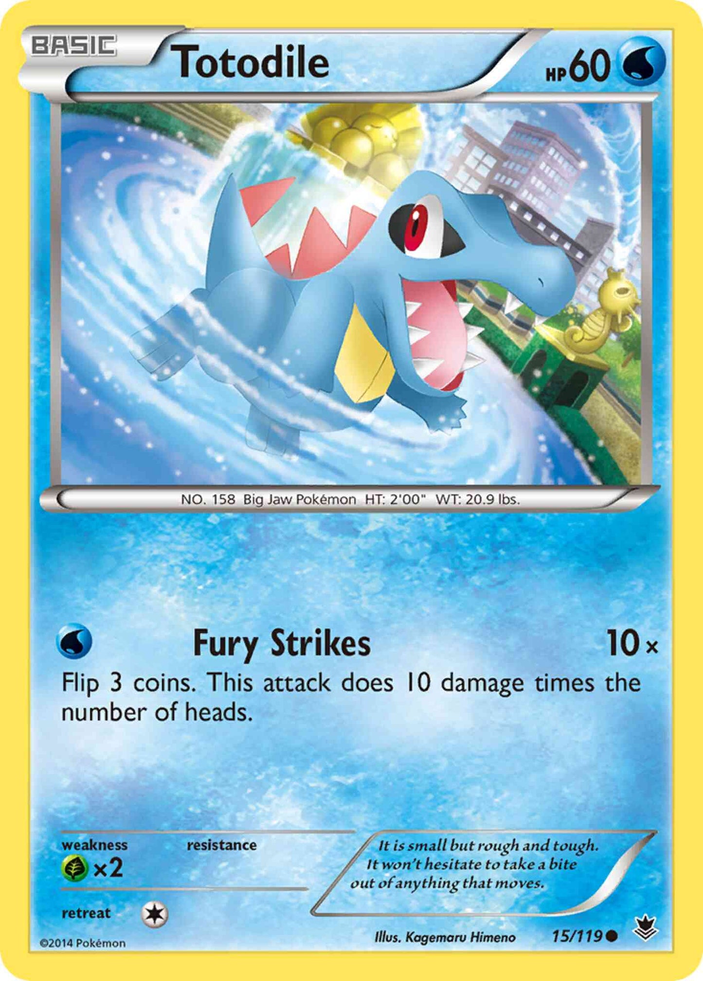 Totodile - 15/119 - Common [xy4-15] [Non-Holo]
