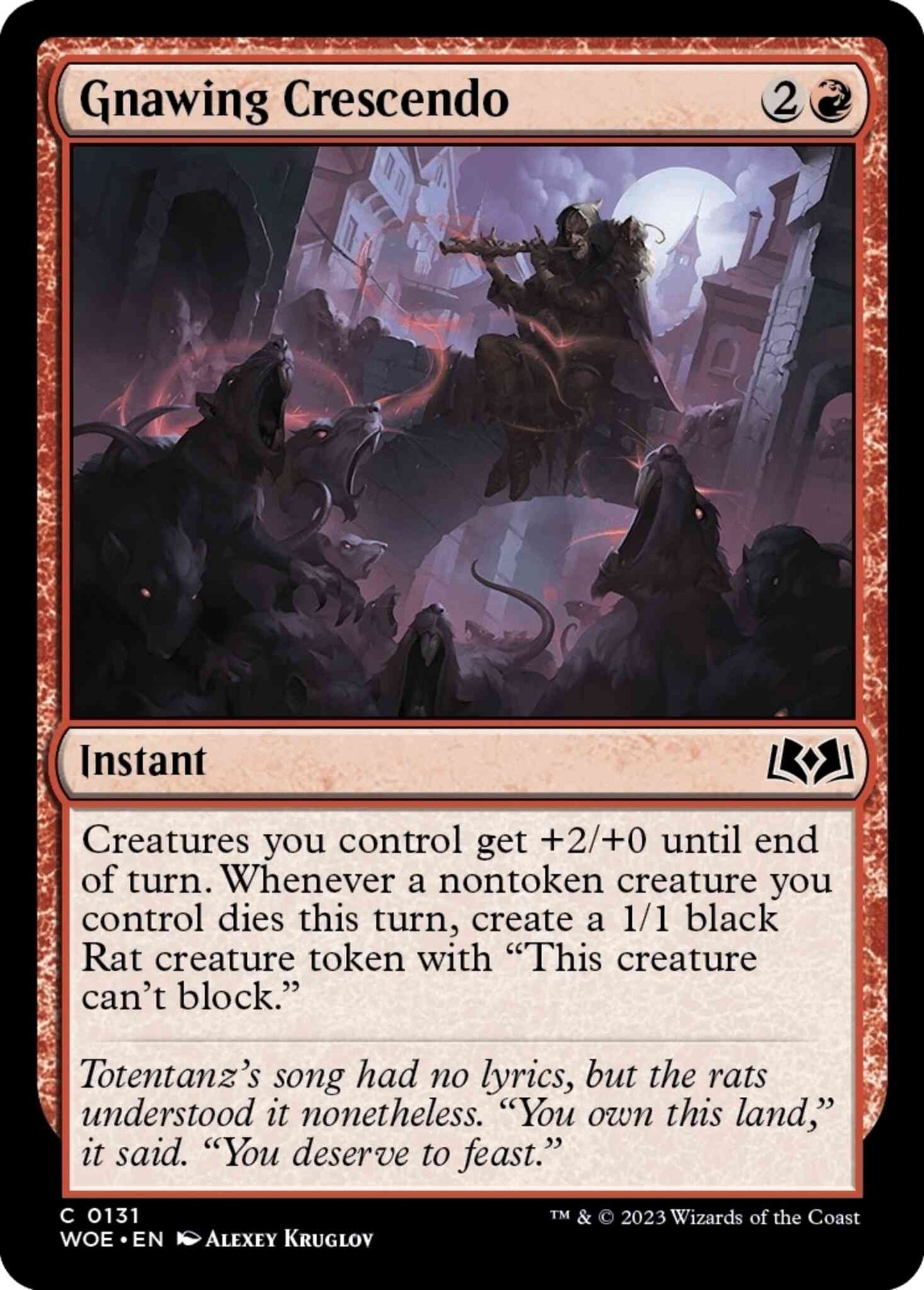 Gnawing Crescendo [131] [Wilds of Eldraine] [Non-Foil]