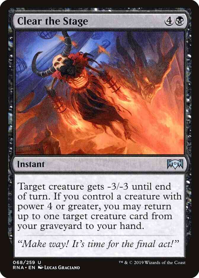 Clear the Stage [68] [Ravnica Allegiance] [Non-Foil]