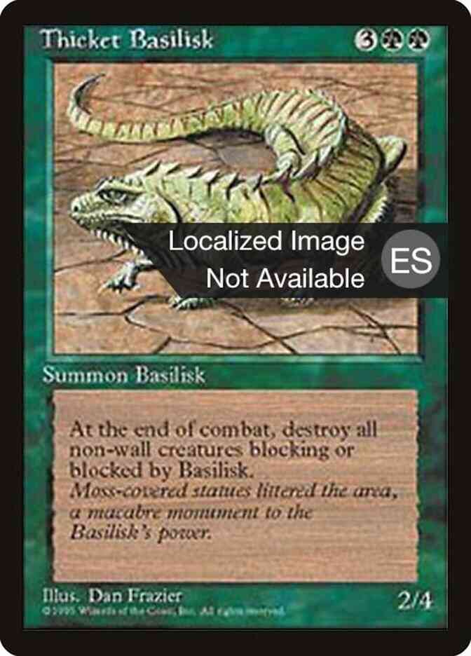 Thicket Basilisk - Portuguese [274] [Fourth Edition Black Border: Portuguese] [Non-Foil]