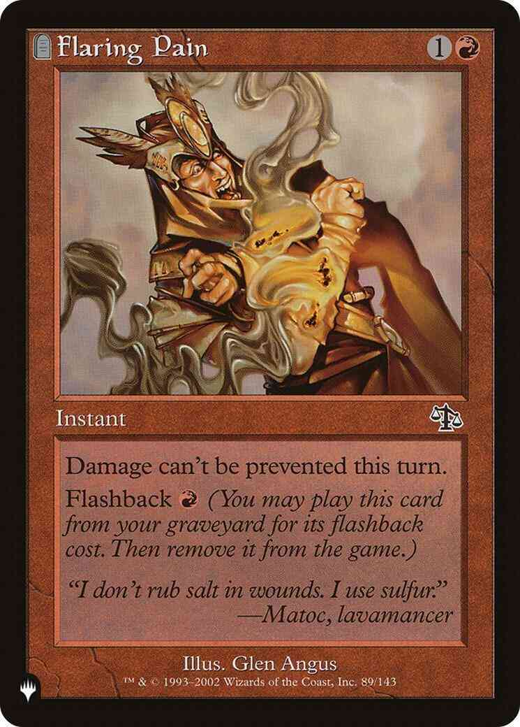 Flaring Pain [JUD-89] [The List] [Non-Foil]
