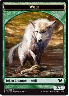 Spider Token (18) // Wolf Token (19) [Commander 2015 Tokens] [Non-Foil]