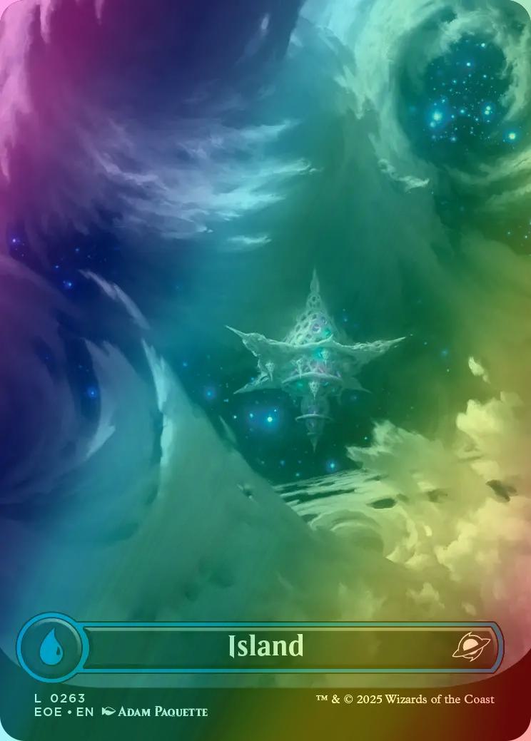 Island [263] [Borderless] [Celestial] [Edge of Eternities] [Foil]