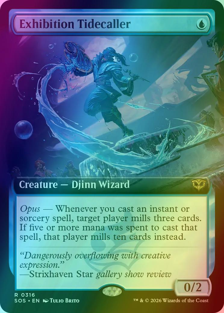 Exhibition Tidecaller [316] [Extended Art] [Secrets of Strixhaven] [Foil]