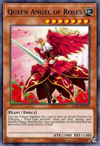 Queen Angel of Roses - LVAL-EN092 - Super Rare - 1st Edition