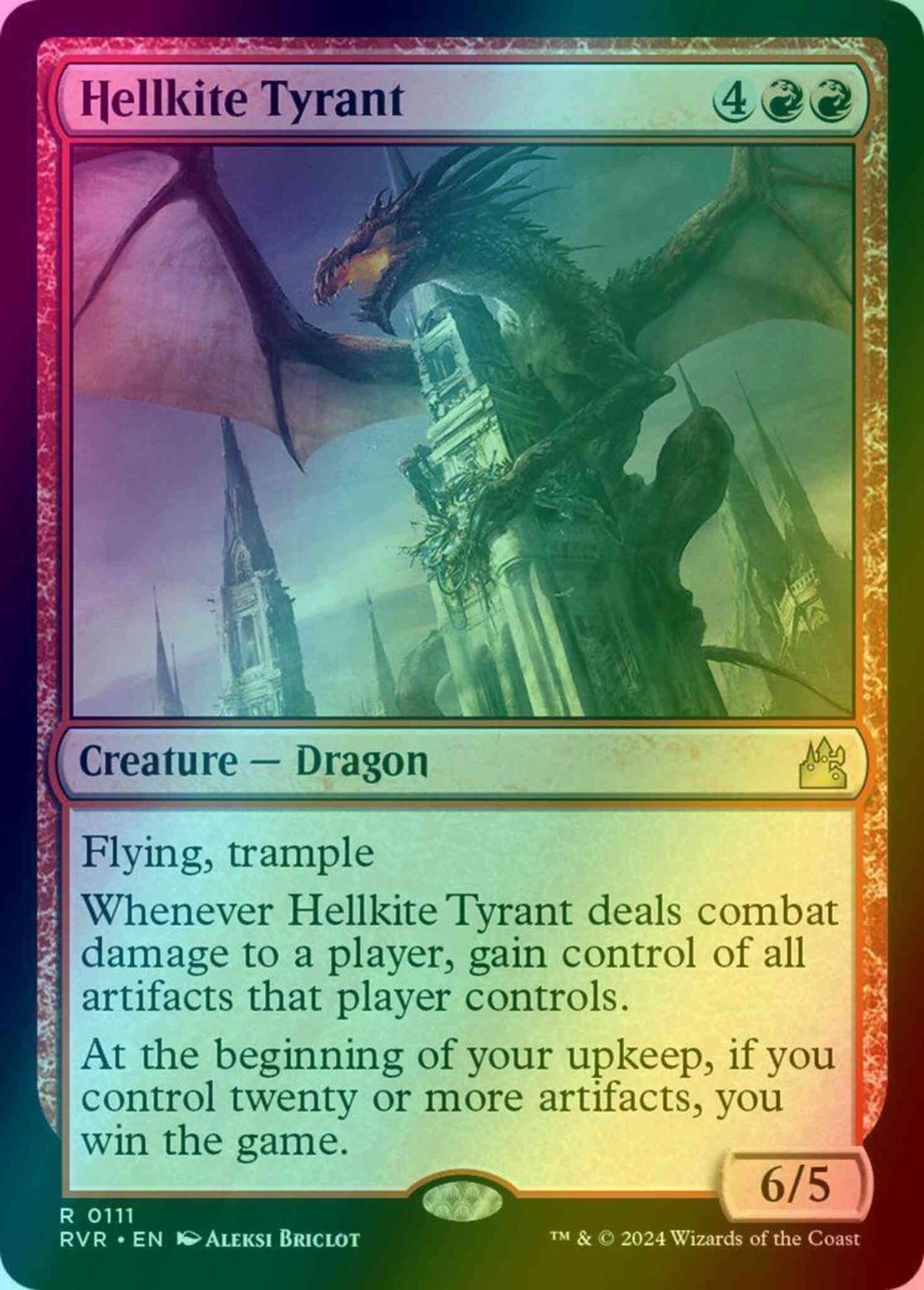 Hellkite Tyrant [111] [Ravnica Remastered] [Foil]