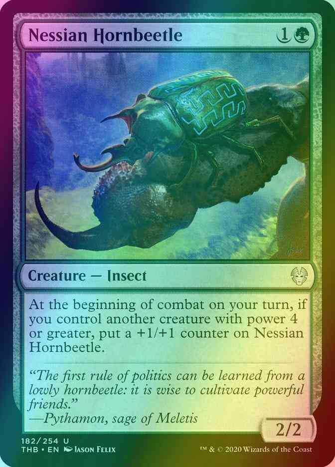 Nessian Hornbeetle [182] [Theros Beyond Death] [Foil]