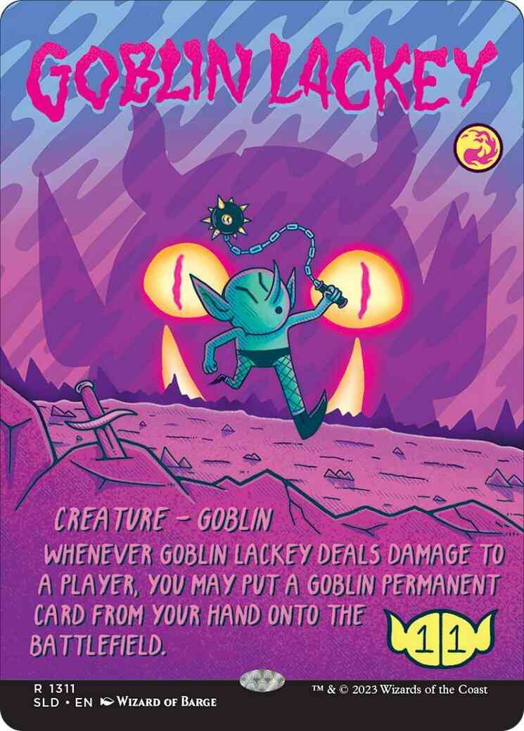 Goblin Lackey [1311] [Borderless] [Goblin & Squabblin] [Secret Lair Drop] [Non-Foil]