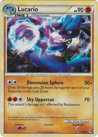 Lucario - Shattered Holo  -  14/95 - Rare Holo [col1-14] [Holo]