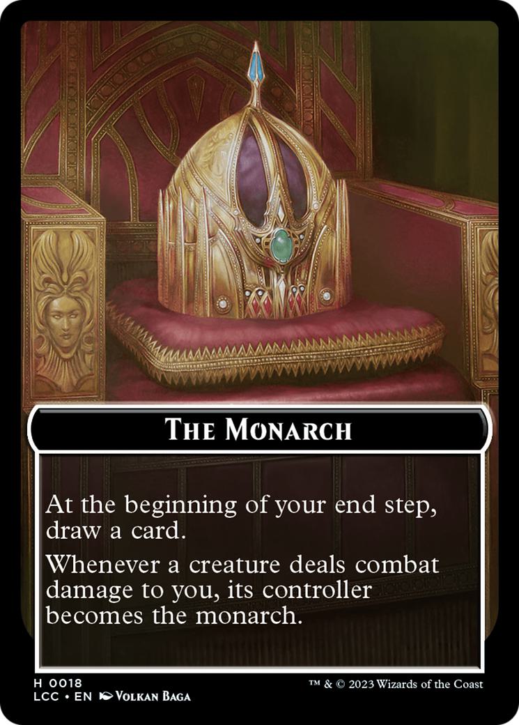 Dinosaur Token (10) // The Monarch Token (18) [The Lost Caverns of Ixalan: Commander: Tokens] [Non-Foil]