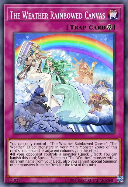 The Weather Rainbowed Canvas - DANE-EN073 - Rare - 1st Edition