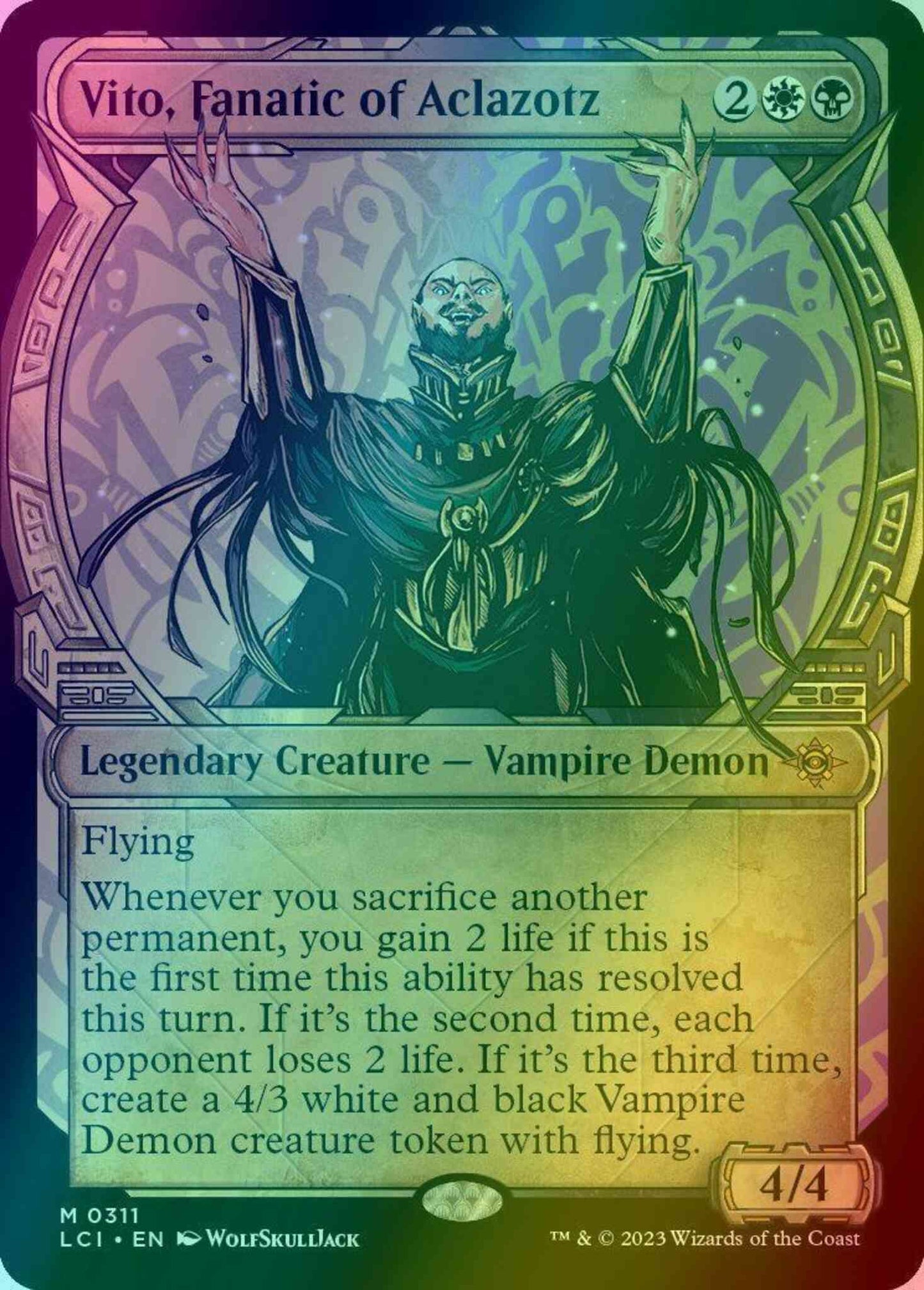 Vito, Fanatic of Aclazotz [311] [Legends of Ixalan Showcase] [The Lost Caverns of Ixalan] [Foil]