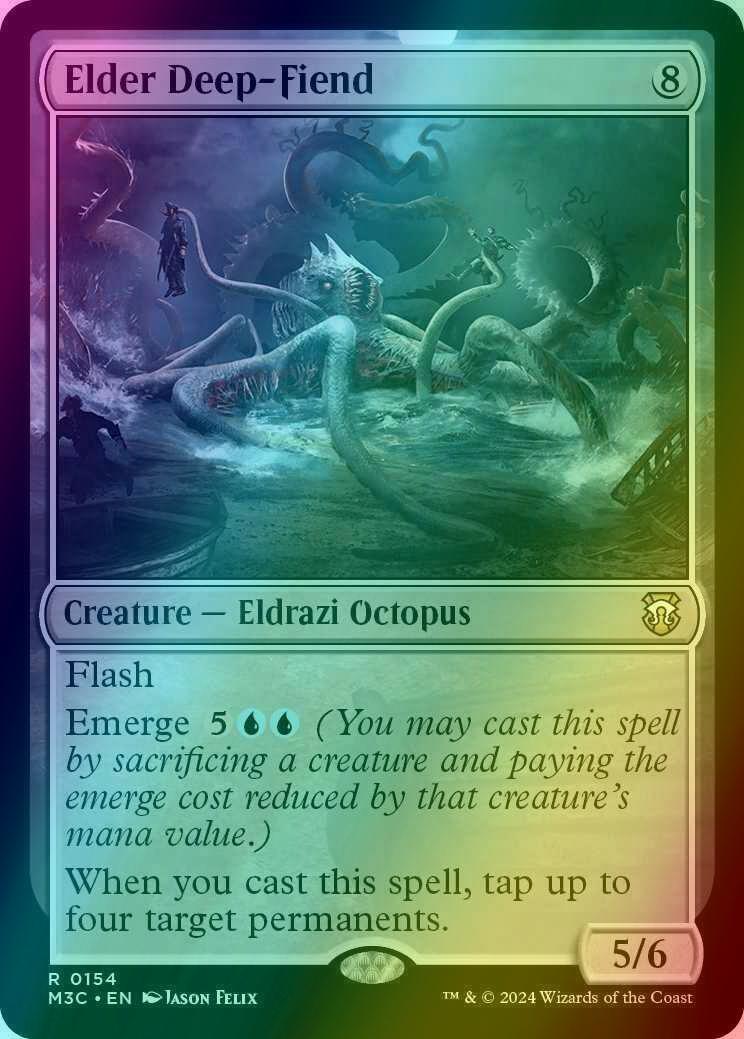 Elder Deep-Fiend [154] [Modern Horizons 3: Commander] [Ripple Foil]