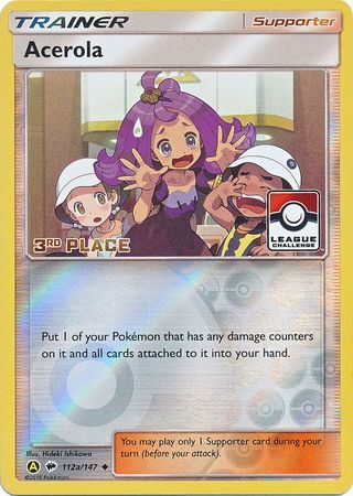 Acerola - 112a/147 - 3rd Place League Promo [Reverse Holo]