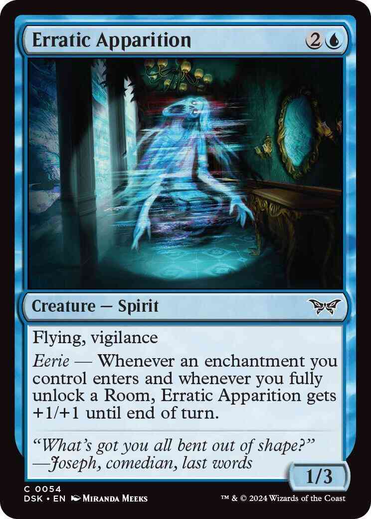 Erratic Apparition [54] [Duskmourn: House of Horror] [Non-Foil]