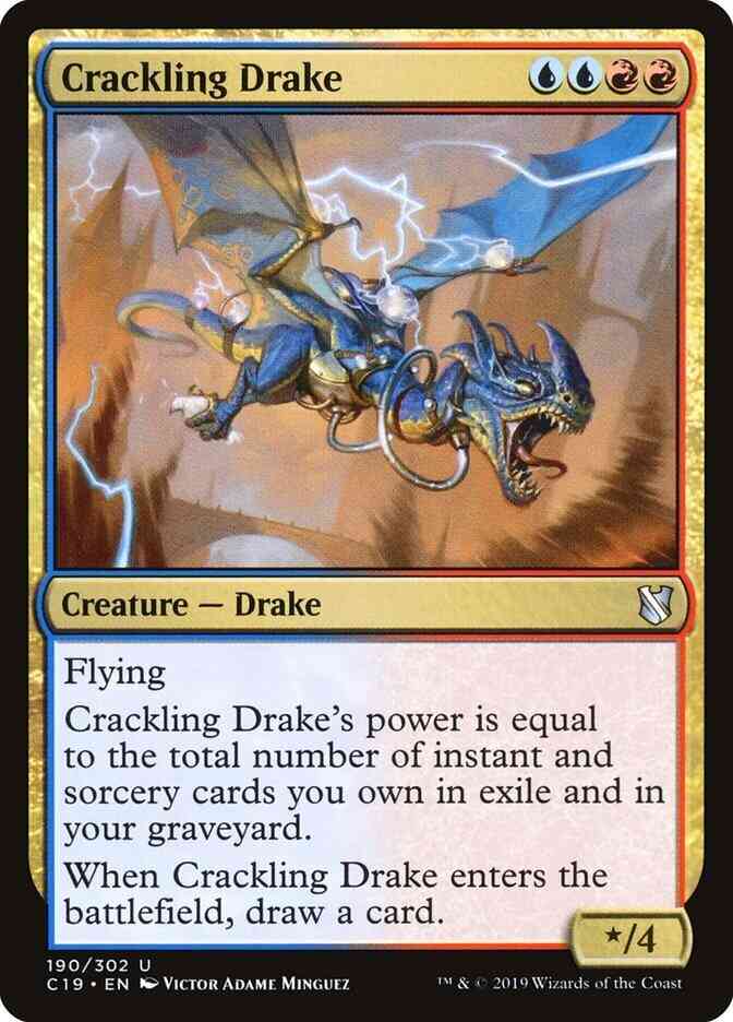 Crackling Drake [190] [Commander 2019] [Non-Foil]