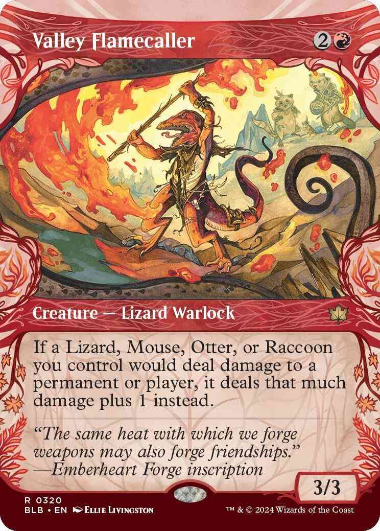 Valley Flamecaller [320] [Woodland Showcase] [Bloomburrow] [Non-Foil]