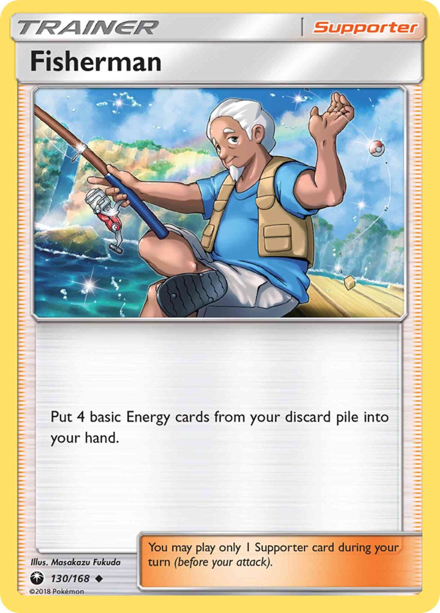 Fisherman - 130/168 - Uncommon [sm7-130] [Non-Holo]