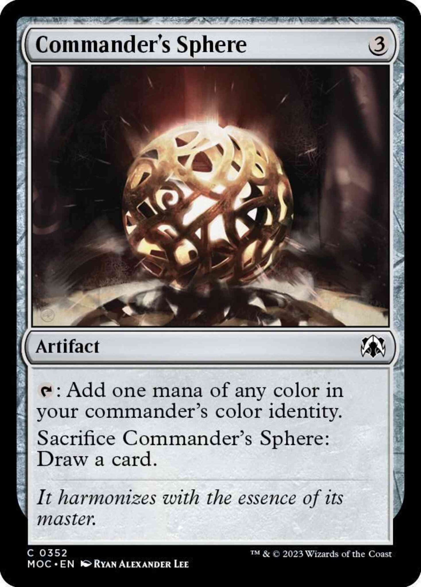 Commander's Sphere [352] [March of the Machine: Commander] [Non-Foil]