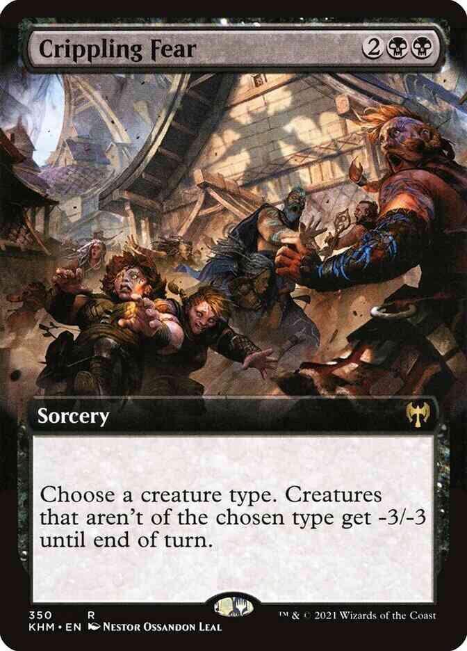 Crippling Fear [350] [Extended Art] [Kaldheim] [Non-Foil]