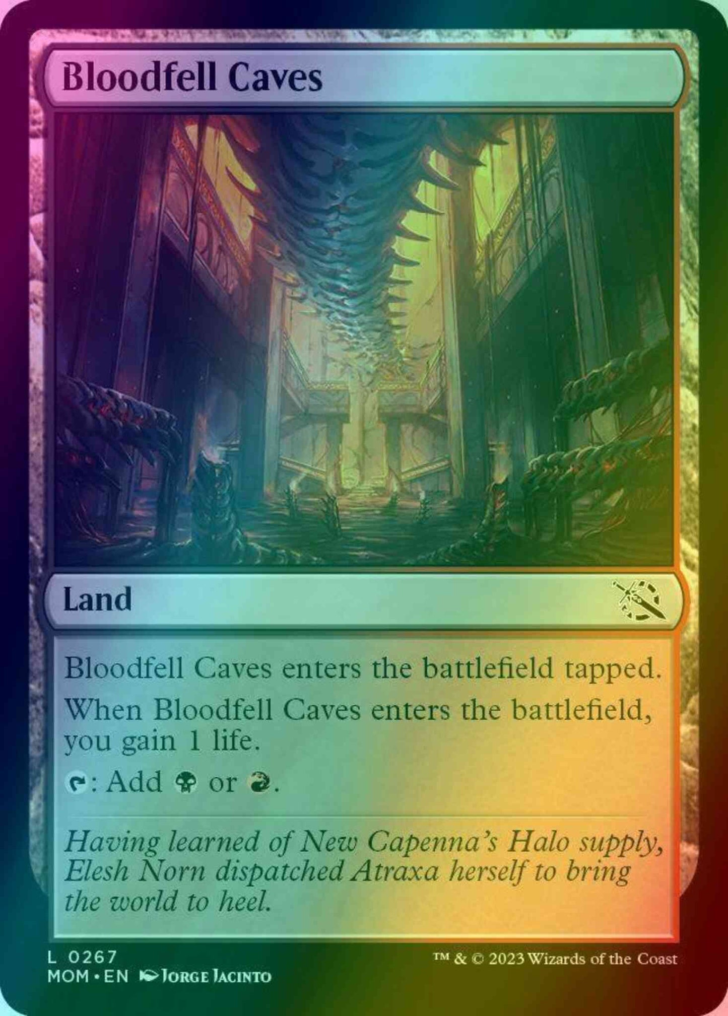 Bloodfell Caves [267] [March of the Machine] [Foil]