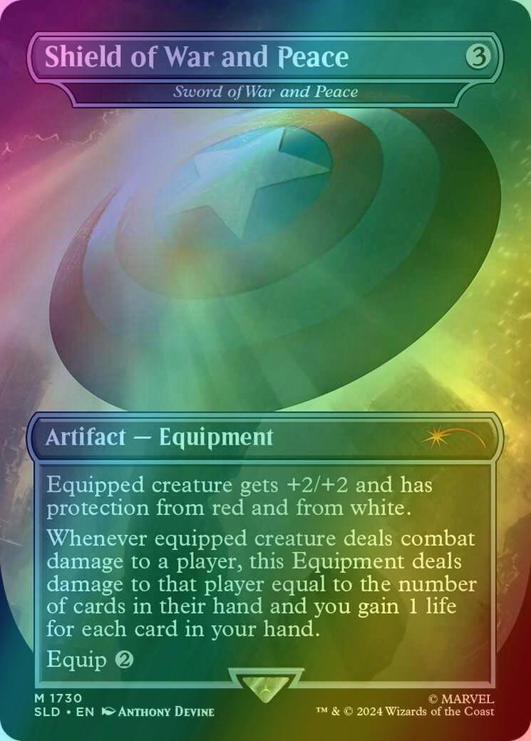 Shield of War and Peace - Sword of War and Peace [1730] [Borderless] [Marvel's Captain America] [Secret Lair Drop] [Foil]