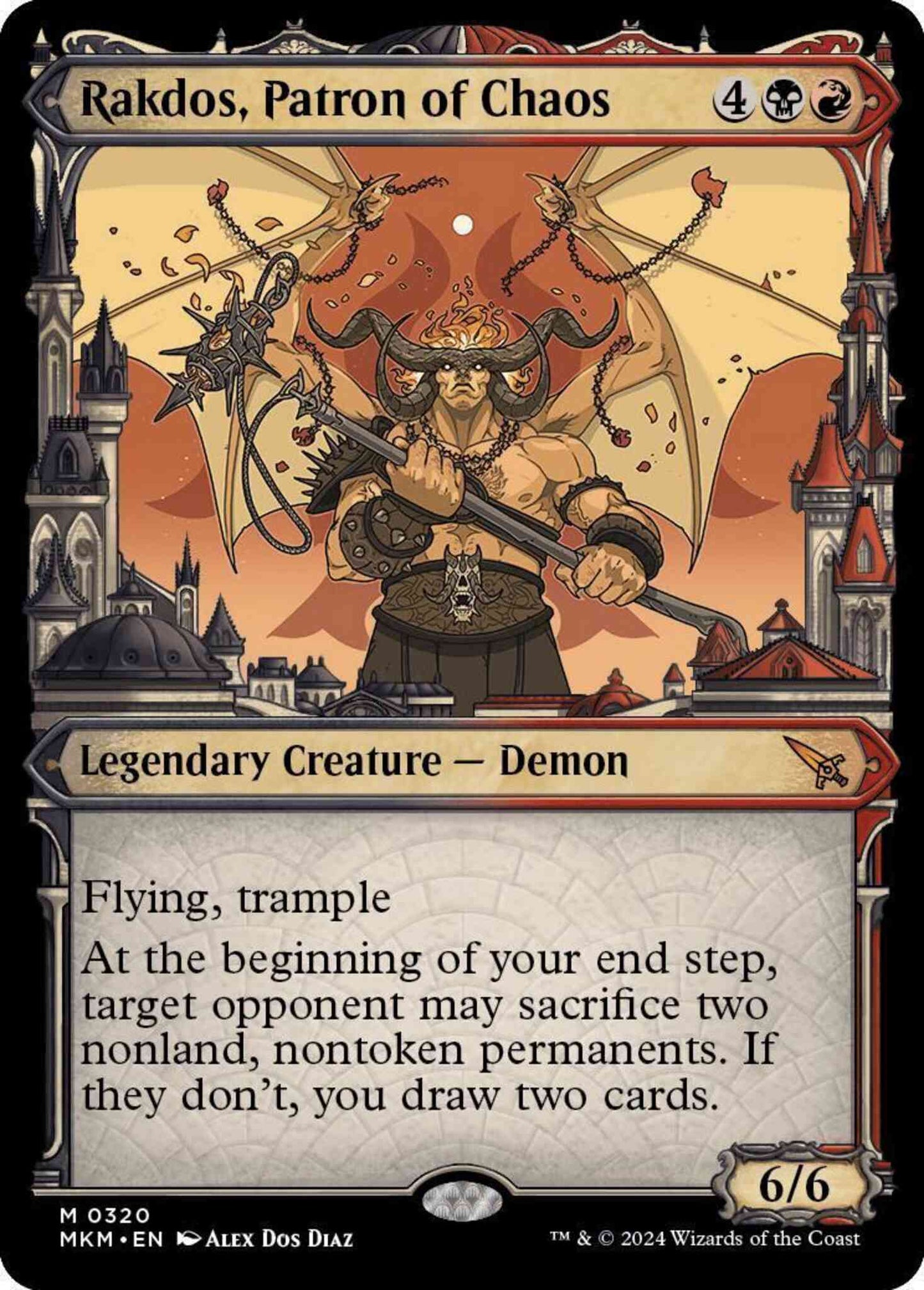 Rakdos, Patron of Chaos [320] [Ravnica City Showcase] [Murders at Karlov Manor] [Non-Foil]