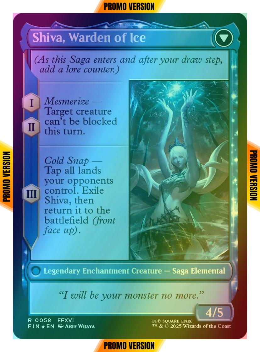 Jill, Shiva's Dominant // Shiva, Warden of Ice [58s] [Prerelease] [FINAL FANTASY: Promos] [Foil]