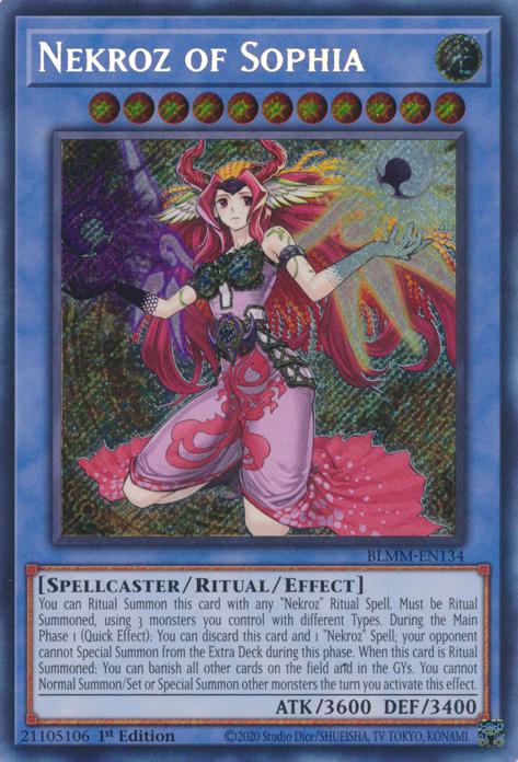 Nekroz of Sophia - BLMM-EN134 - Secret Rare - 1st Edition