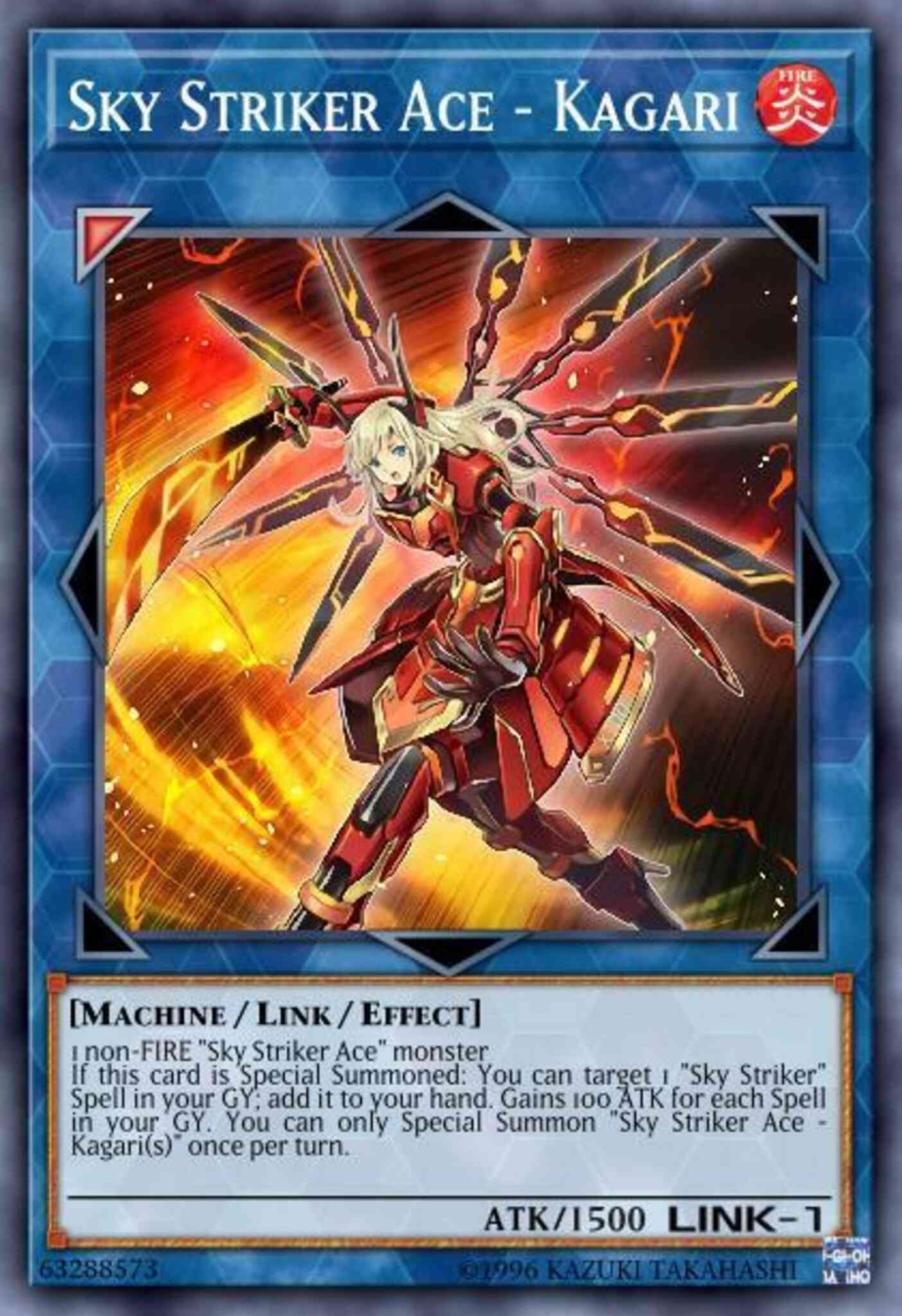 Sky Striker Ace - Kagari - DASA-EN027 - Super Rare - Unlimited
