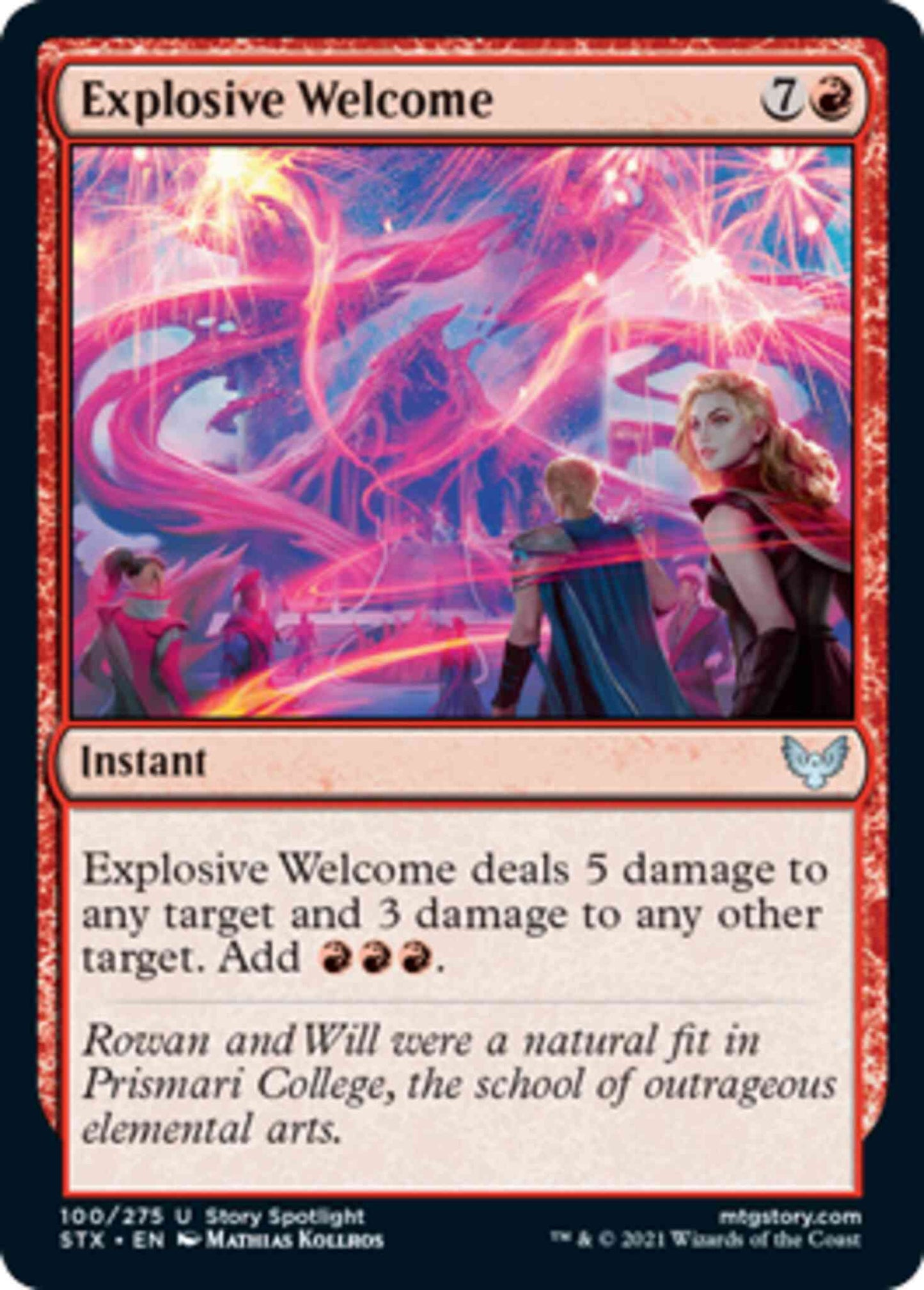 Explosive Welcome [100] [Strixhaven: School of Mages] [Non-Foil]
