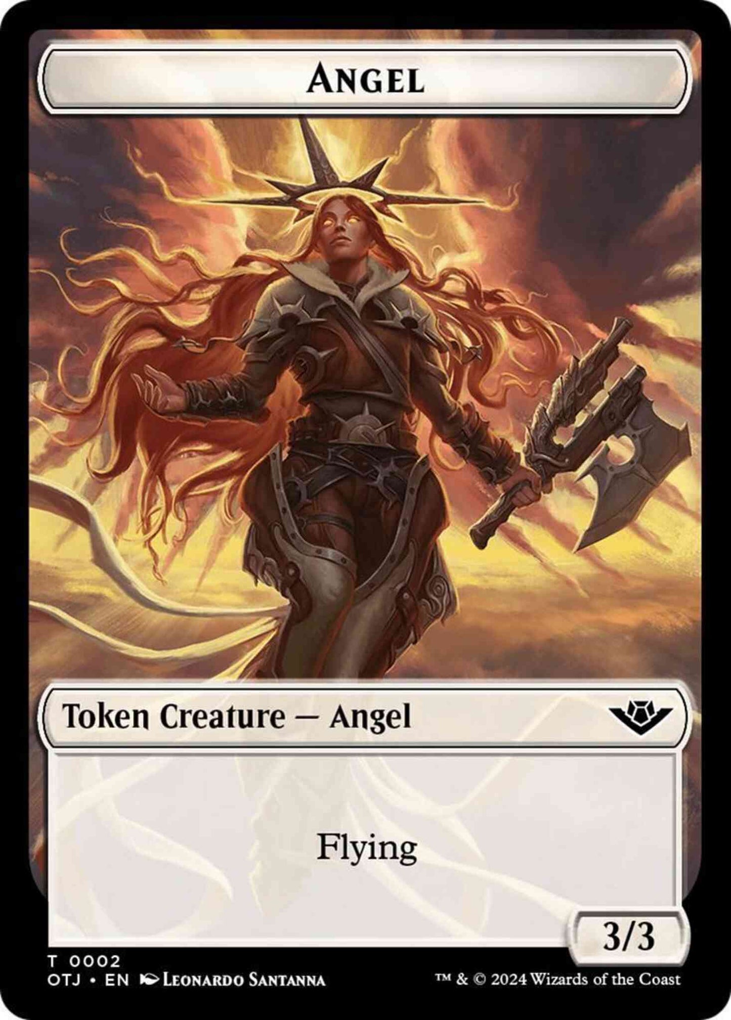 Angel Token (02) // Plot Token (20) [Outlaws of Thunder Junction: Tokens] [Non-Foil]