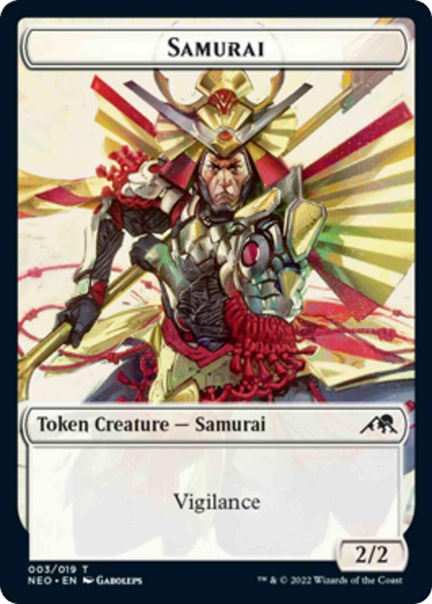 Samurai Token [03] [Kamigawa: Neon Dynasty: Tokens] [Non-Foil]