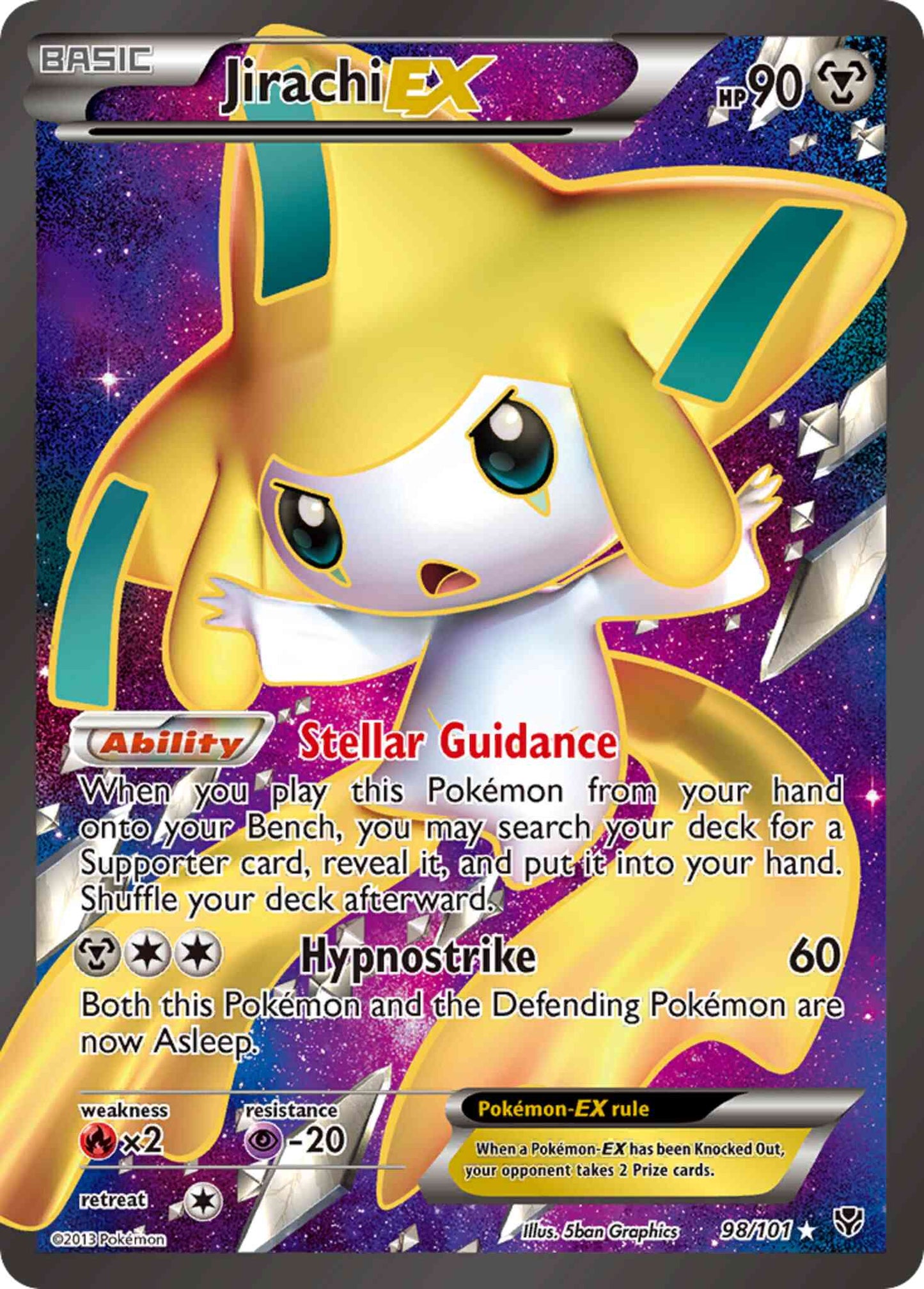 Jirachi-EX - 98/101 - Rare Ultra [bw10-98] [Ultra]