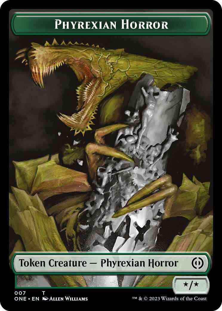 Phyrexian Horror Token [07] [Phyrexia: All Will Be One: Tokens] [Non-Foil]