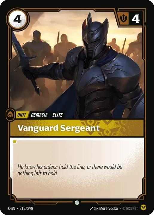 Vanguard Sergeant - 219/298 [Origins] [Non-Foil]