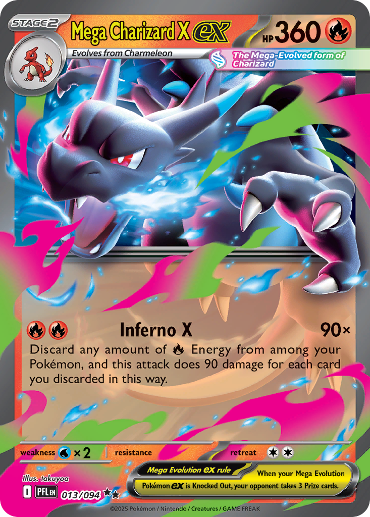 Mega Charizard X ex - 013/094 - Double Rare [me02-013] [Ultra]