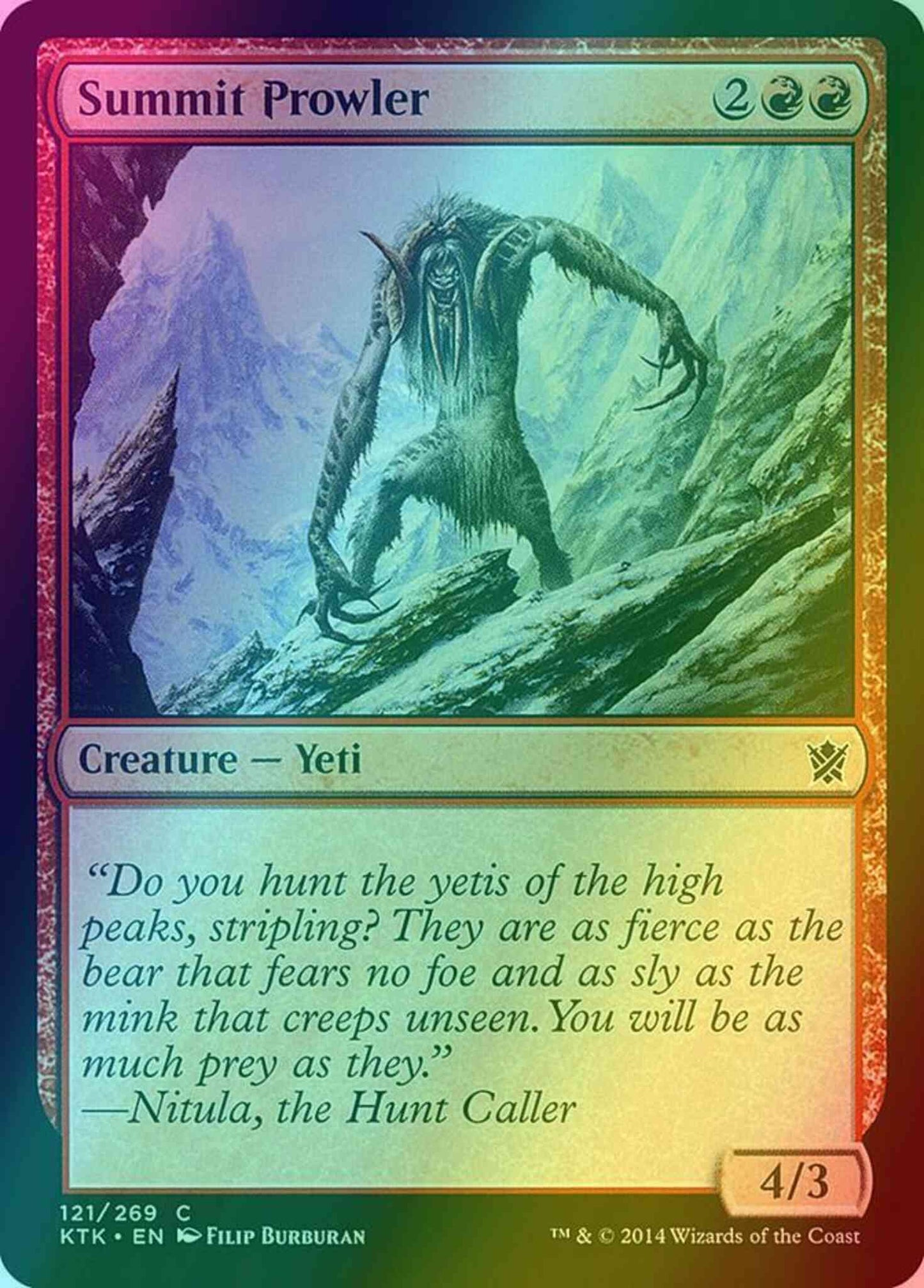 Summit Prowler [121] [Khans Of Tarkir] [Foil]