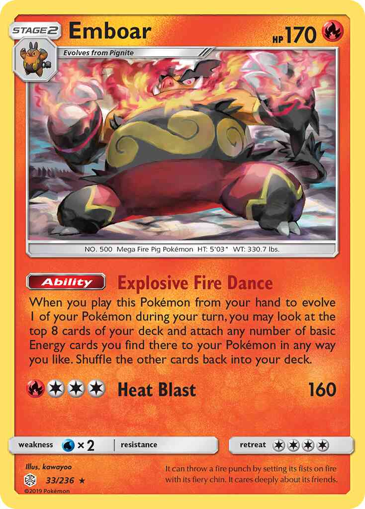 Emboar - 33/236 - Rare [sm12-33] [Non-Holo]