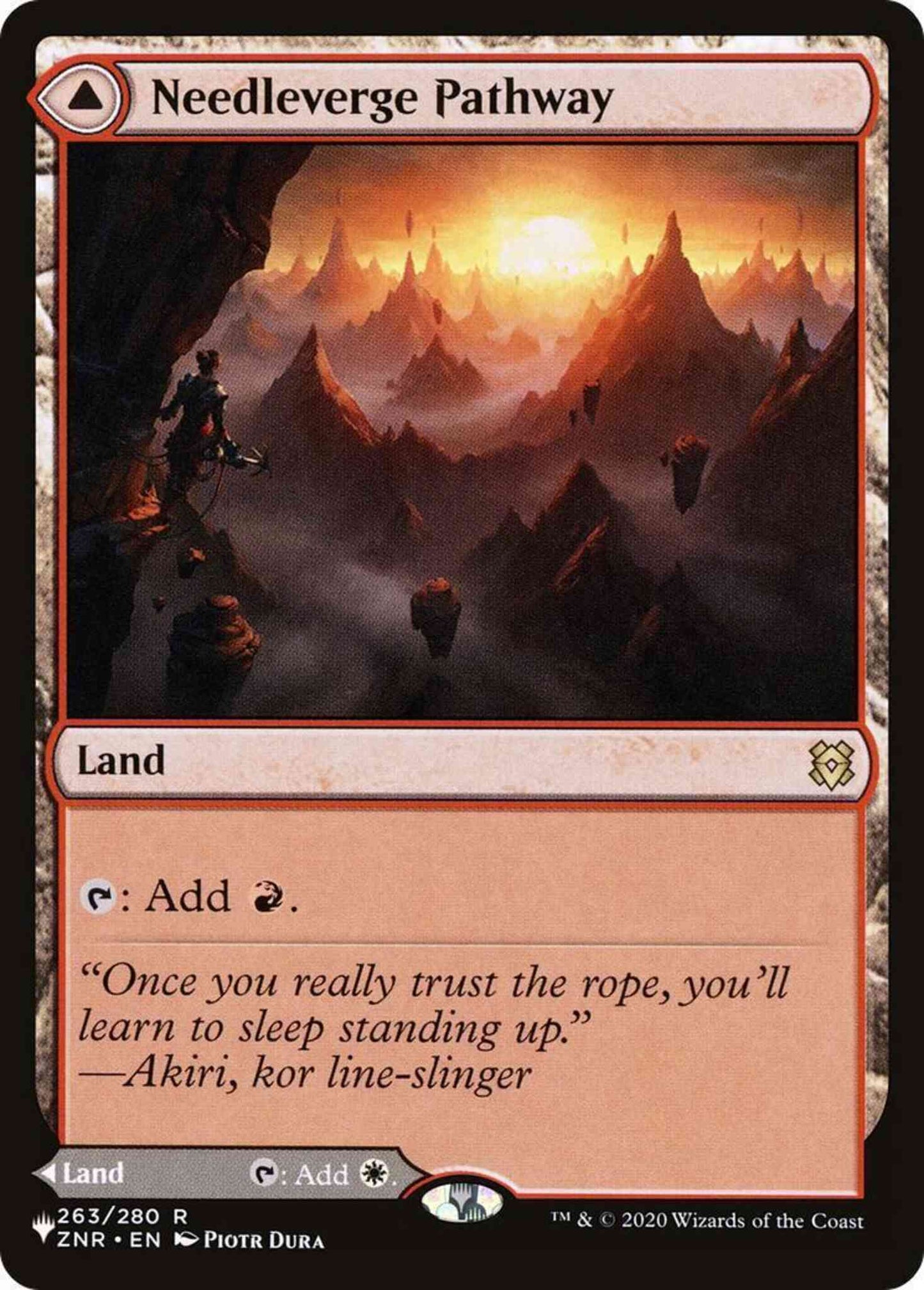 Needleverge Pathway // Pillarverge Pathway [ZNR-263] [The List] [Non-Foil]