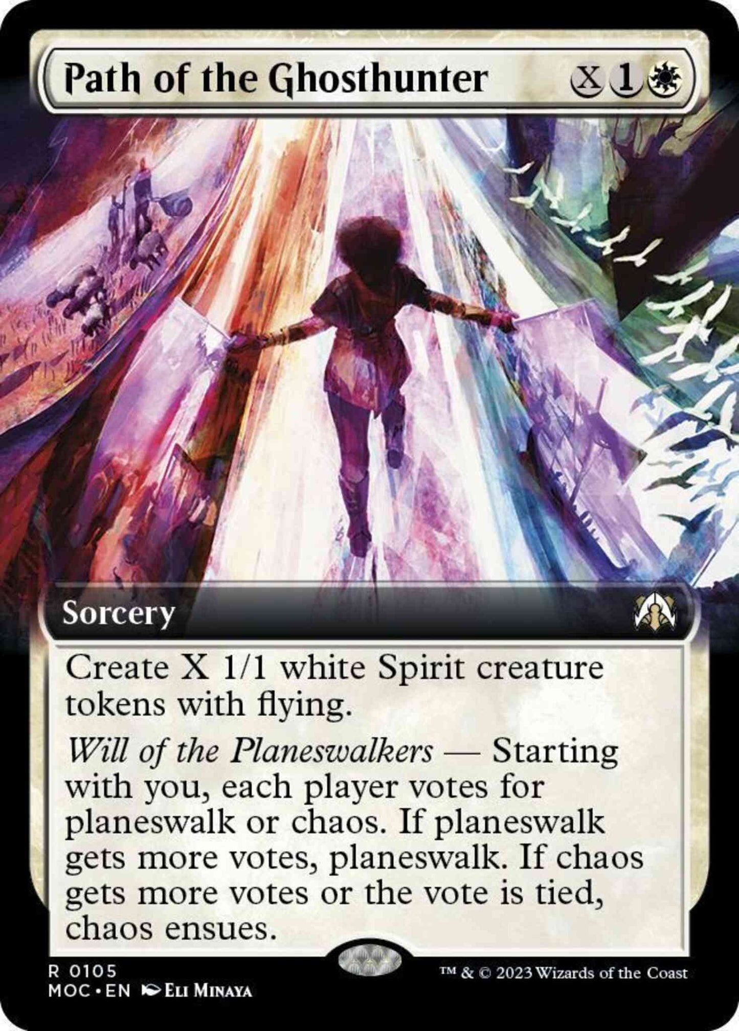 Path of the Ghosthunter [105] [Extended Art] [March of the Machine: Commander] [Non-Foil]