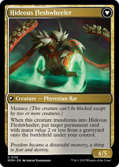 Nezumi Freewheeler // Hideous Fleshwheeler [119] [March of the Machine] [Non-Foil]