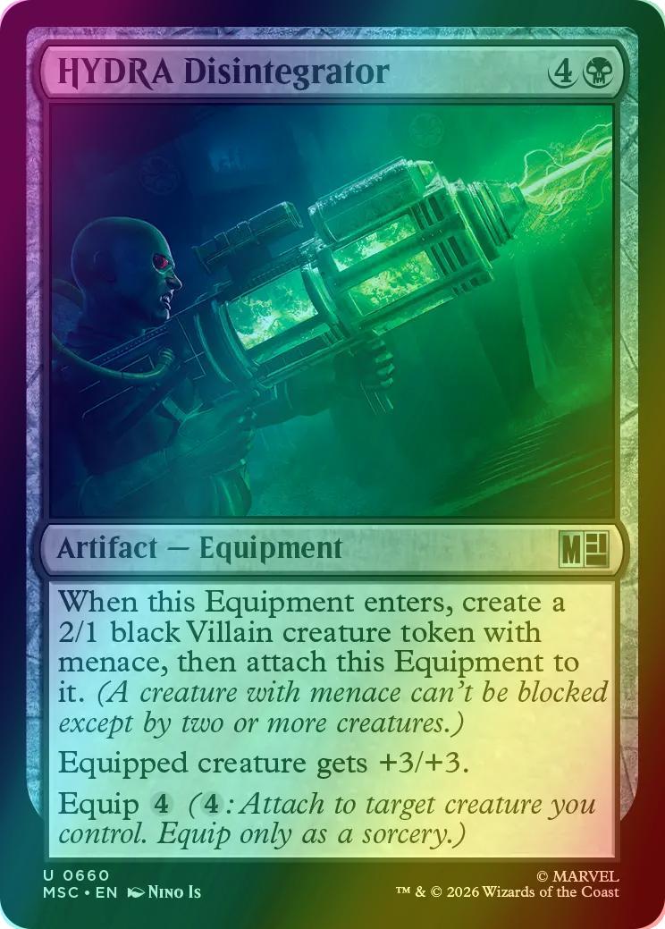 HYDRA Disintegrator [660] [Jumpstart] [Marvel Super Heroes: Commander] [Foil]