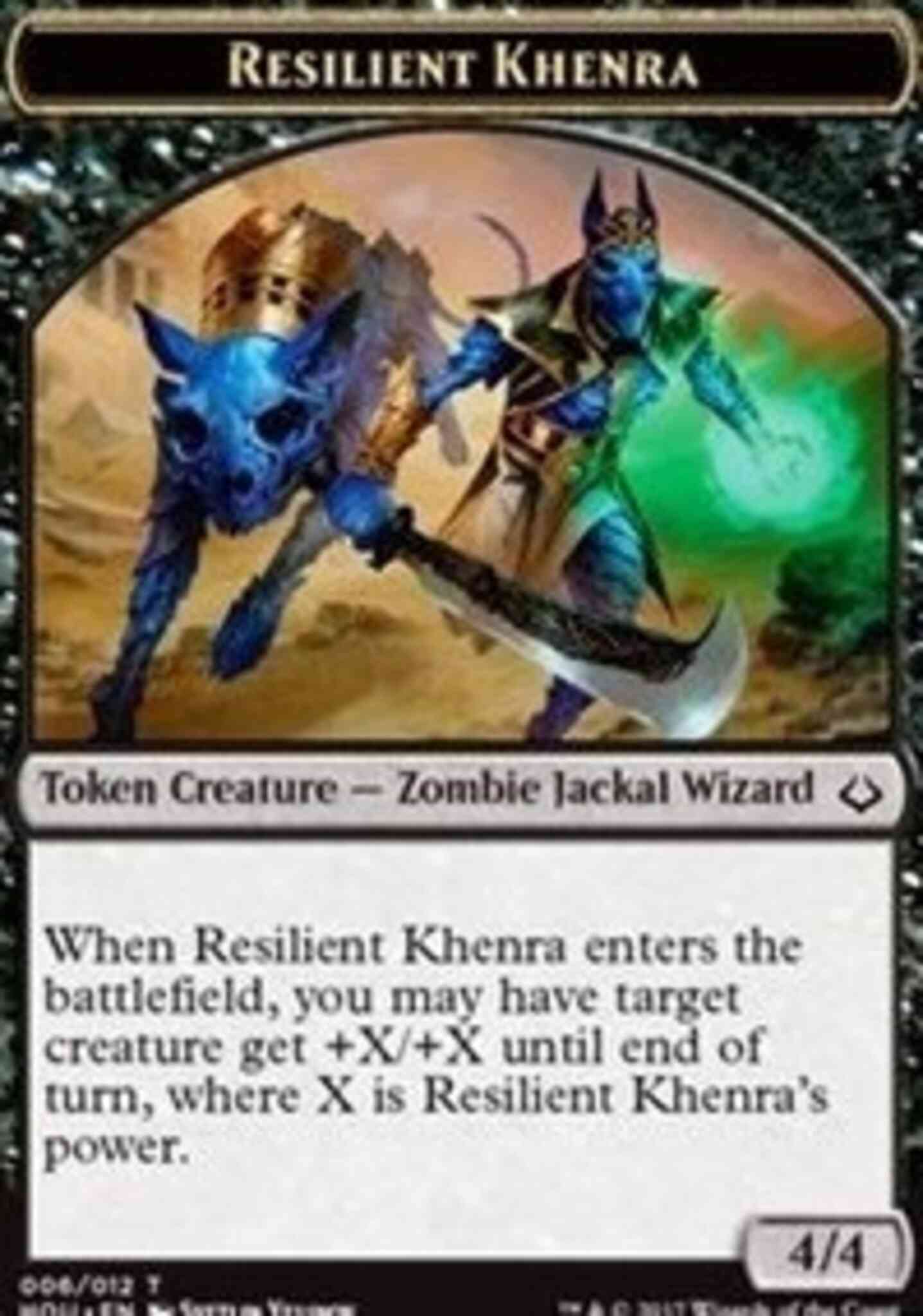 Resilient Khenra Token (06) // Zombie Token (20) [Hour of Devastation Tokens] [Non-Foil]