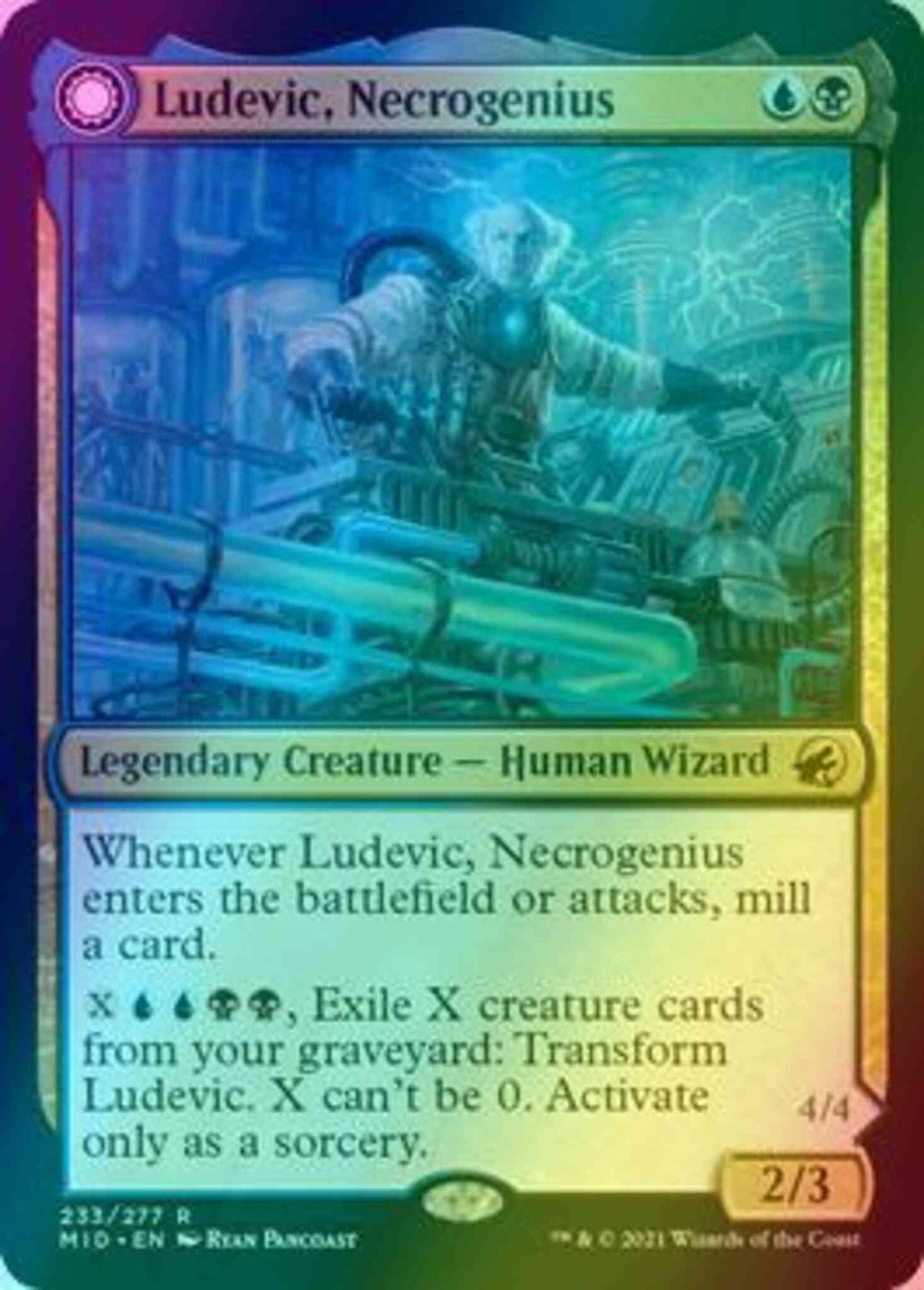 Ludevic, Necrogenius // Olag, Ludevic's Hubris [233] [Innistrad: Midnight Hunt] [Foil]